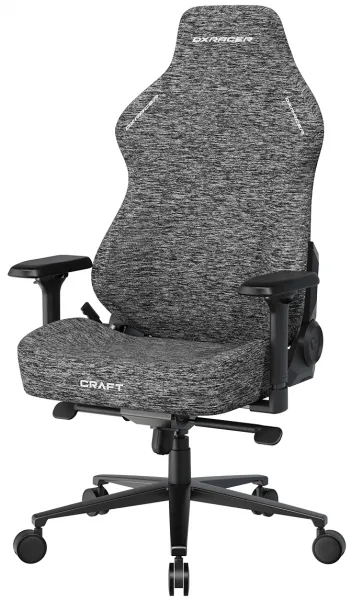 Herná stolička DXRacer CRAFT sivá, látková