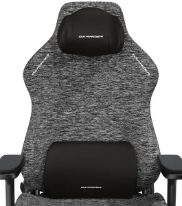 Herná stolička DXRacer CRAFT sivá, látková