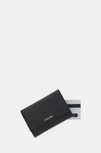 Calvin Klein FOIL LOGO TRIFOLD ZIP Dámska peňaženka, čierna, veľkosť