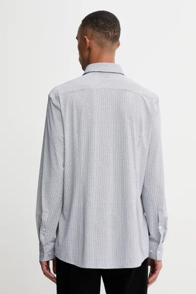 Košeľa HUGO biela farba, slim, s klasickým golierom, 50550524