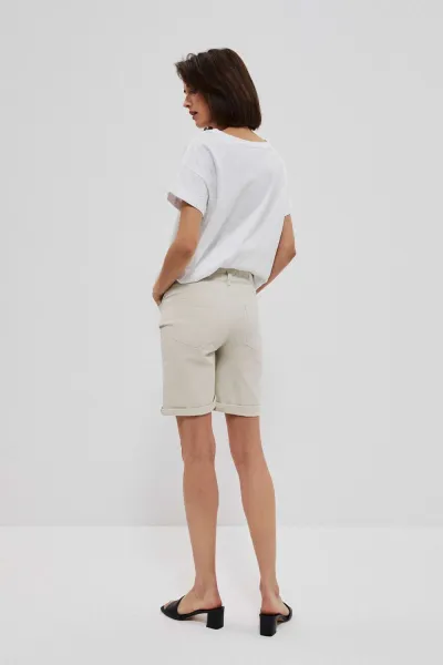 Marisse Ripped Shorts L-Sh-3700 L.Beige