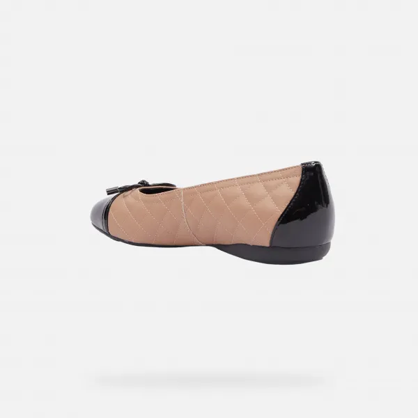 Beige Women's Ballerinas Geox Annytah W - Women's