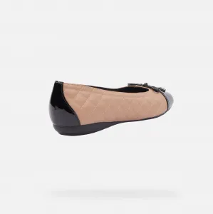 Beige Women's Ballerinas Geox Annytah W - Women's