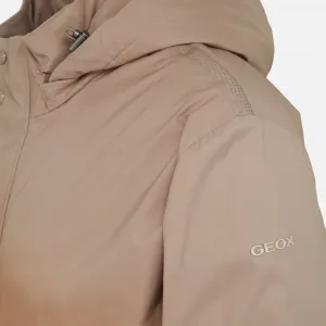 Beige men's down jacket Geox Aurelio - Men's