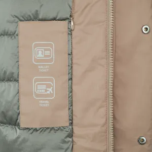 Beige men's down jacket Geox Aurelio - Men's