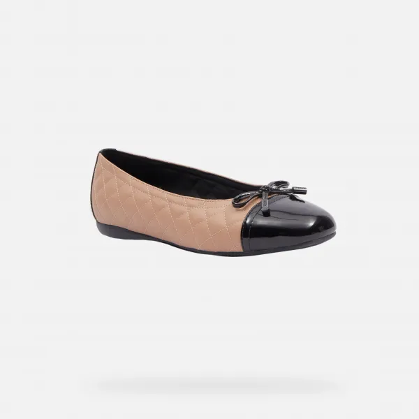Beige Women's Ballerinas Geox Annytah W - Women's