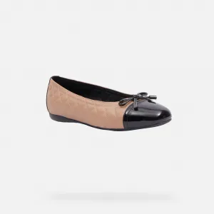 Beige Women's Ballerinas Geox Annytah W - Women's