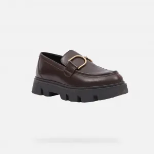 Brown Women's Loafers Geox Vilde - Women's