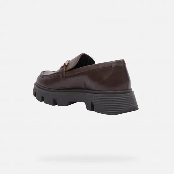 Brown Women's Loafers Geox Vilde - Women's