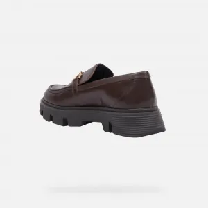 Brown Women's Loafers Geox Vilde - Women's