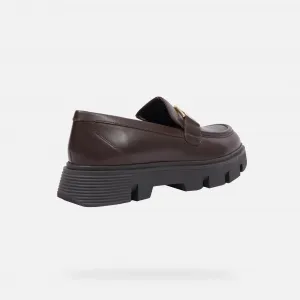 Brown Women's Loafers Geox Vilde - Women's
