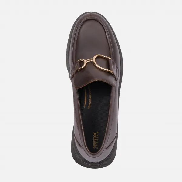 Brown Women's Loafers Geox Vilde - Women's