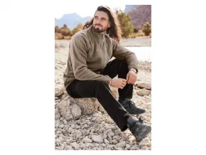 Livergy® Pánske menčestrové nohavice (XL (56/58), čierna)