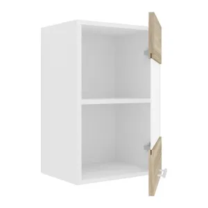 VCM Horní kuchyňská skříňka Esilo, 40 cm, skleněná dvířka, sonoma dub
