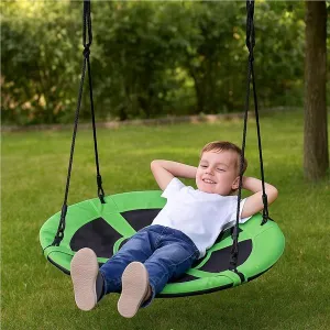 Hojdací kruh bocianie hniezdo 100 cm Baby Mix zelený