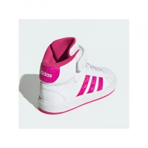 Dievčenská rekreačná obuv ADIDAS Grand Court Mid K cloud white shock pink grey two