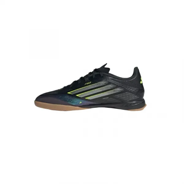 Pánske futbalové kopačky halové ADIDAS F50 League M IC core black iron metallic lucid lemon