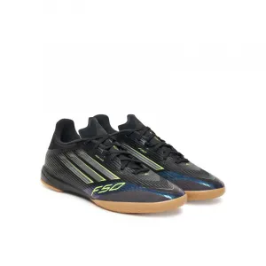 Pánske futbalové kopačky halové ADIDAS F50 League M IC core black iron metallic lucid lemon
