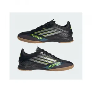 Pánske futbalové kopačky halové ADIDAS F50 League M IC core black iron metallic lucid lemon