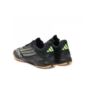 Pánske futbalové kopačky halové ADIDAS F50 League M IC core black iron metallic lucid lemon