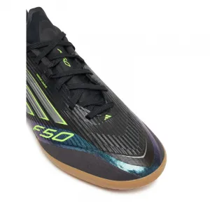 Pánske futbalové kopačky halové ADIDAS F50 League M IC core black iron metallic lucid lemon