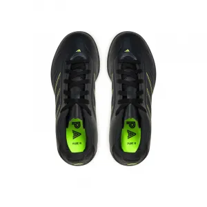 Chlapčenské futbalové kopačky halové ADIDAS Copa Pure III Club K IN core black dgh solid grey lucid lemon