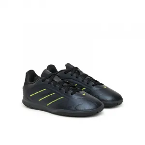 Chlapčenské futbalové kopačky halové ADIDAS Copa Pure III Club K IN core black dgh solid grey lucid lemon