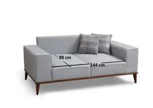 Hanah Home Dvoumístná pohovka Montana 184 cm šedá