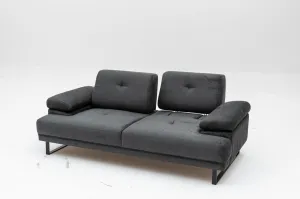 Hanah Home Dvoumístná pohovka Mustang 199 cm antracitová