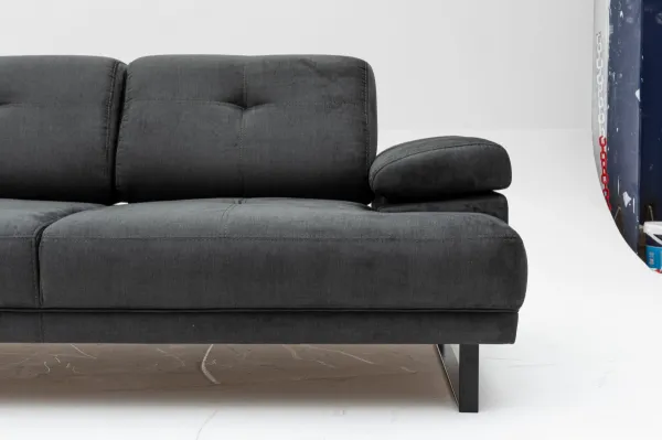 Hanah Home Dvoumístná pohovka Mustang 199 cm antracitová