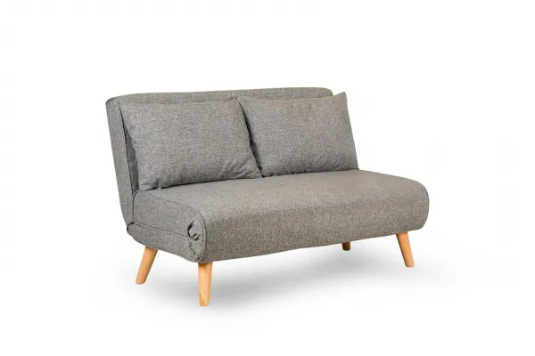 Hanah Home Dvoumístná rozkládací pohovka Seater Folde světle šedá