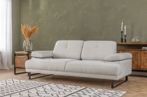 Hanah Home Dvoumístná pohovka Mustang 199 cm bílá