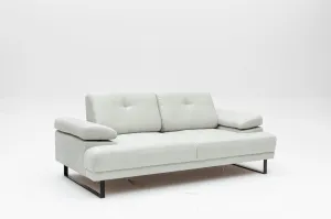 Hanah Home Dvoumístná pohovka Mustang 199 cm bílá