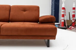 Hanah Home Dvoumístná pohovka Mustang 199 cm oranžová