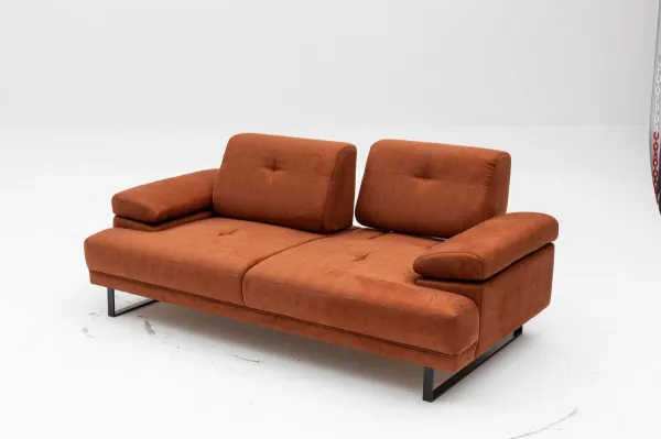 Hanah Home Dvoumístná pohovka Mustang 199 cm oranžová