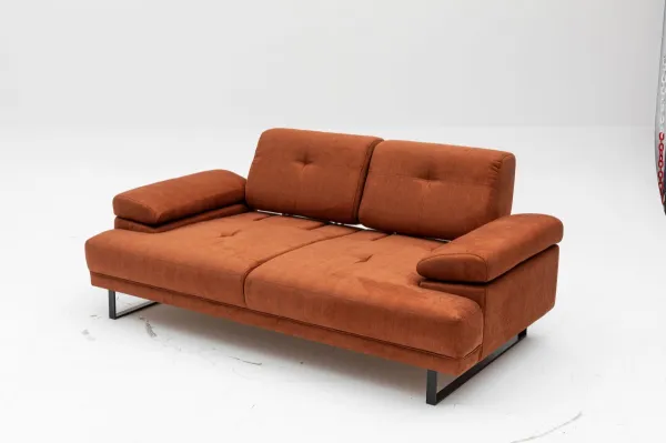 Hanah Home Dvoumístná pohovka Mustang 199 cm oranžová