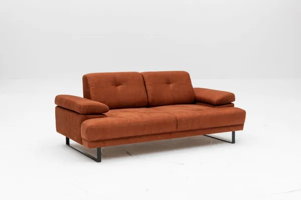 Hanah Home Dvoumístná pohovka Mustang 199 cm oranžová