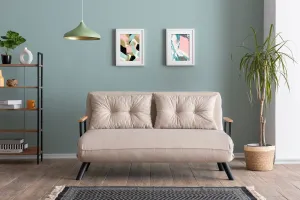Hanah Home Dvojmiestna rozkladacia pohovka Sando krémová II
