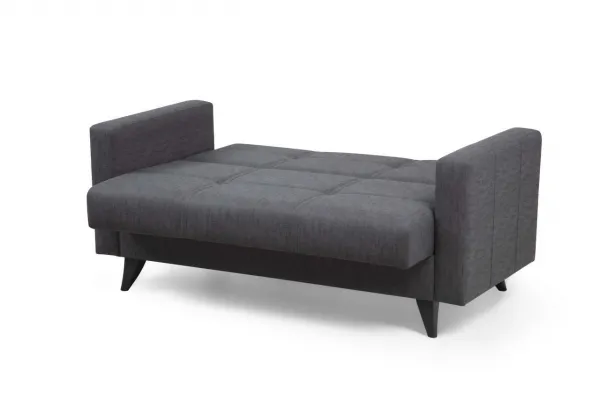 Hanah Home Dvojmiestna rozkladacia pohovka Polya 151 cm sivá