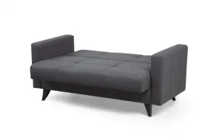 Hanah Home Dvojmiestna rozkladacia pohovka Polya 151 cm sivá
