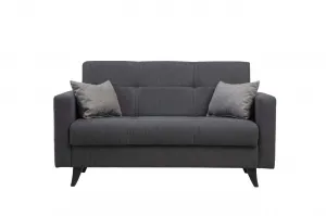 Hanah Home Dvojmiestna rozkladacia pohovka Polya 151 cm sivá