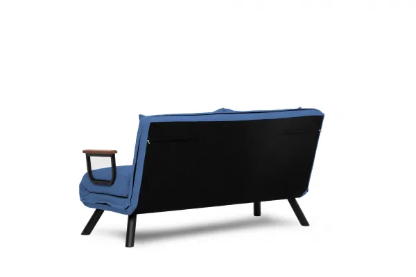 Hanah Home Dvoumístná rozkládací pohovka Seater Sando modrá