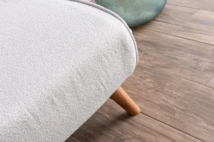Hanah Home Dvojmiestna rozkladacia pohovka Seater Folde biela