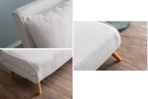 Hanah Home Dvojmiestna rozkladacia pohovka Seater Folde biela