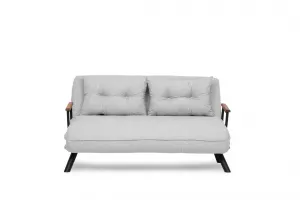 Hanah Home Dvoumístná rozkládací pohovka Seater Sando šedá II