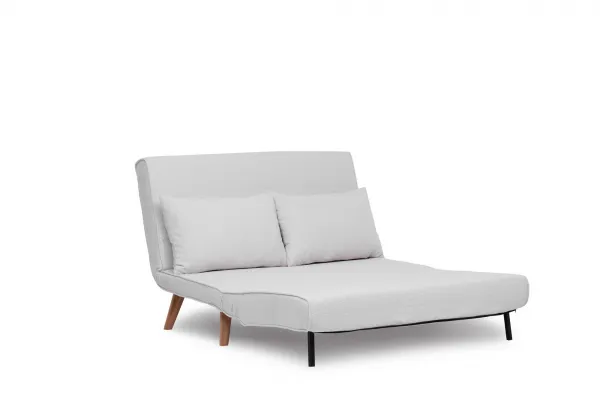 Hanah Home Dvojmiestna rozkladacia pohovka Seater Folde biela