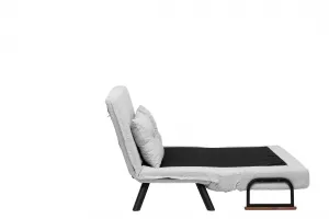 Hanah Home Dvoumístná rozkládací pohovka Seater Sando šedá II