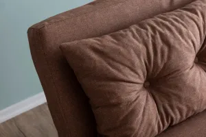Hanah Home Dvoumístná rozkládací pohovka Seater Sando světle hnědá
