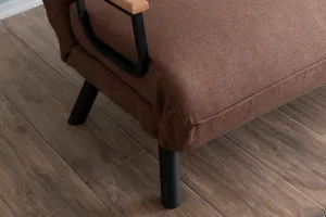 Hanah Home Dvoumístná rozkládací pohovka Seater Sando světle hnědá