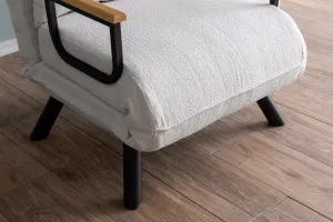 Hanah Home Rozkládací křeslo Single Sando bílé
